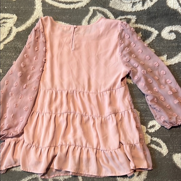 ANDREE BY UNIT Pink Ruffled Blouse - Picture 6 of 6